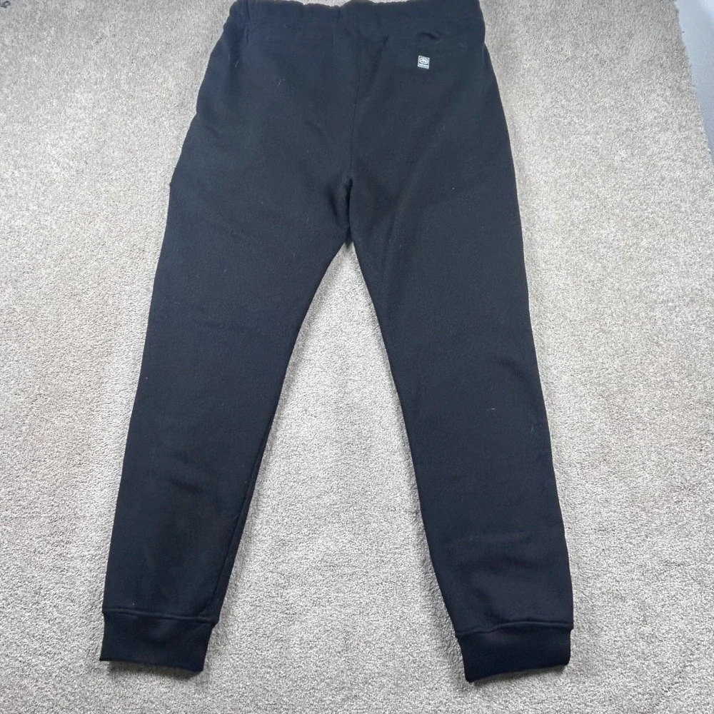 Ecko Unltd Mens Fleece Joggers Black Logo Tape Sweatpants Size Large